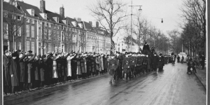 Begrafenis van H. Reydon in Lunteren op 16 februari 1943.