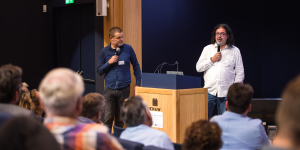 Edwin Klijn en Rutger van Koert (rechts)