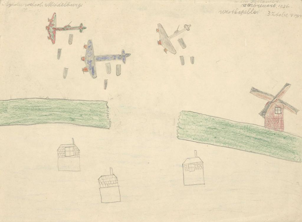 'Rijksleerschool Middelburg, Westkapelle 3 Oktober 1944'. 