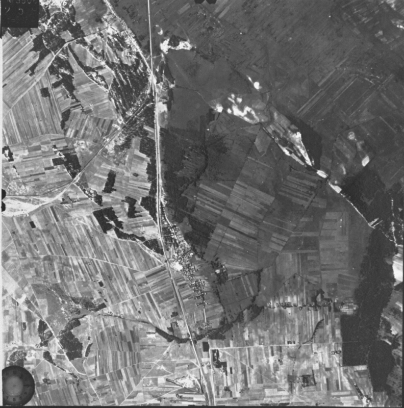 Luchtfoto van Treblinka. 