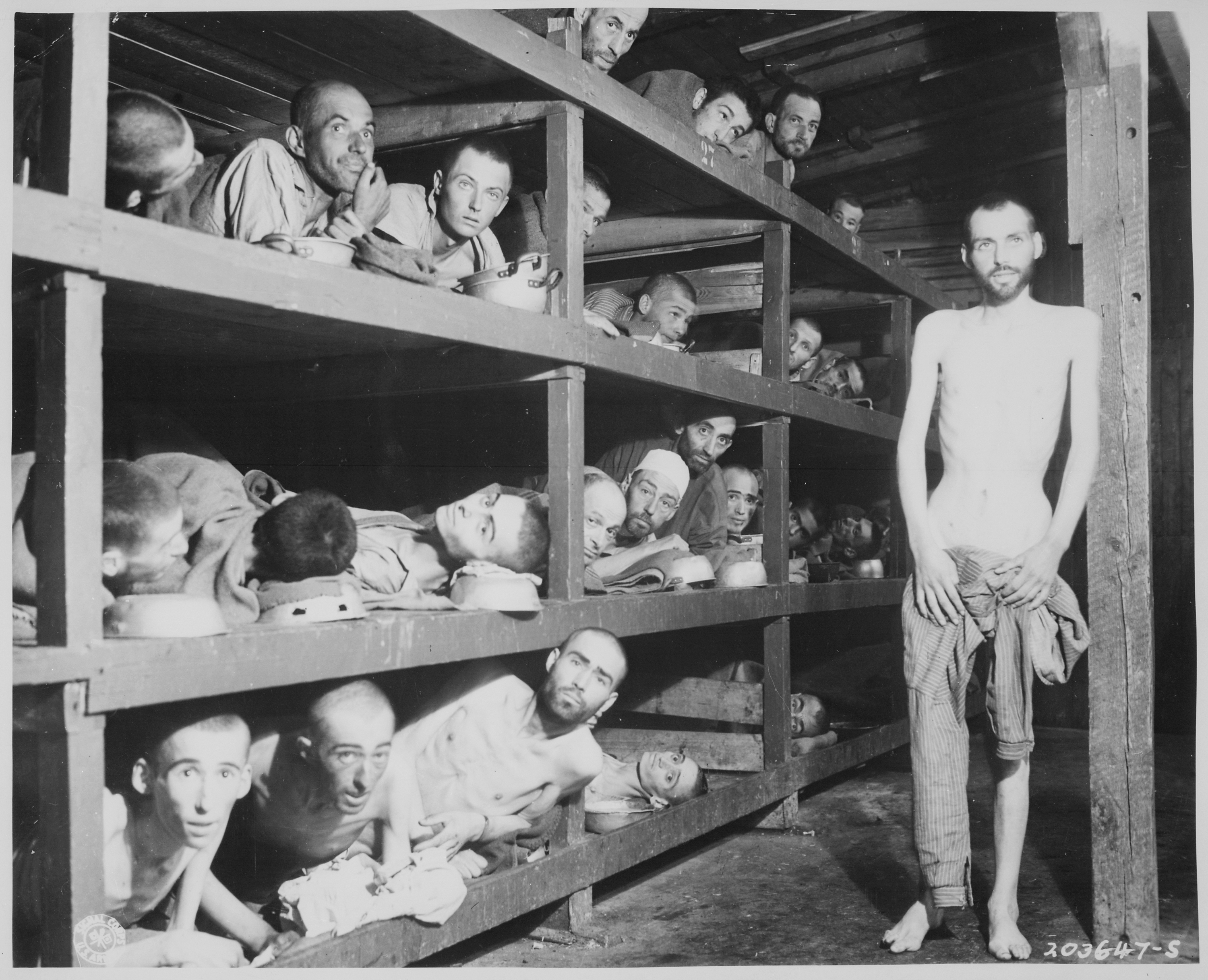 Buchenwald, 5 mei 1945.