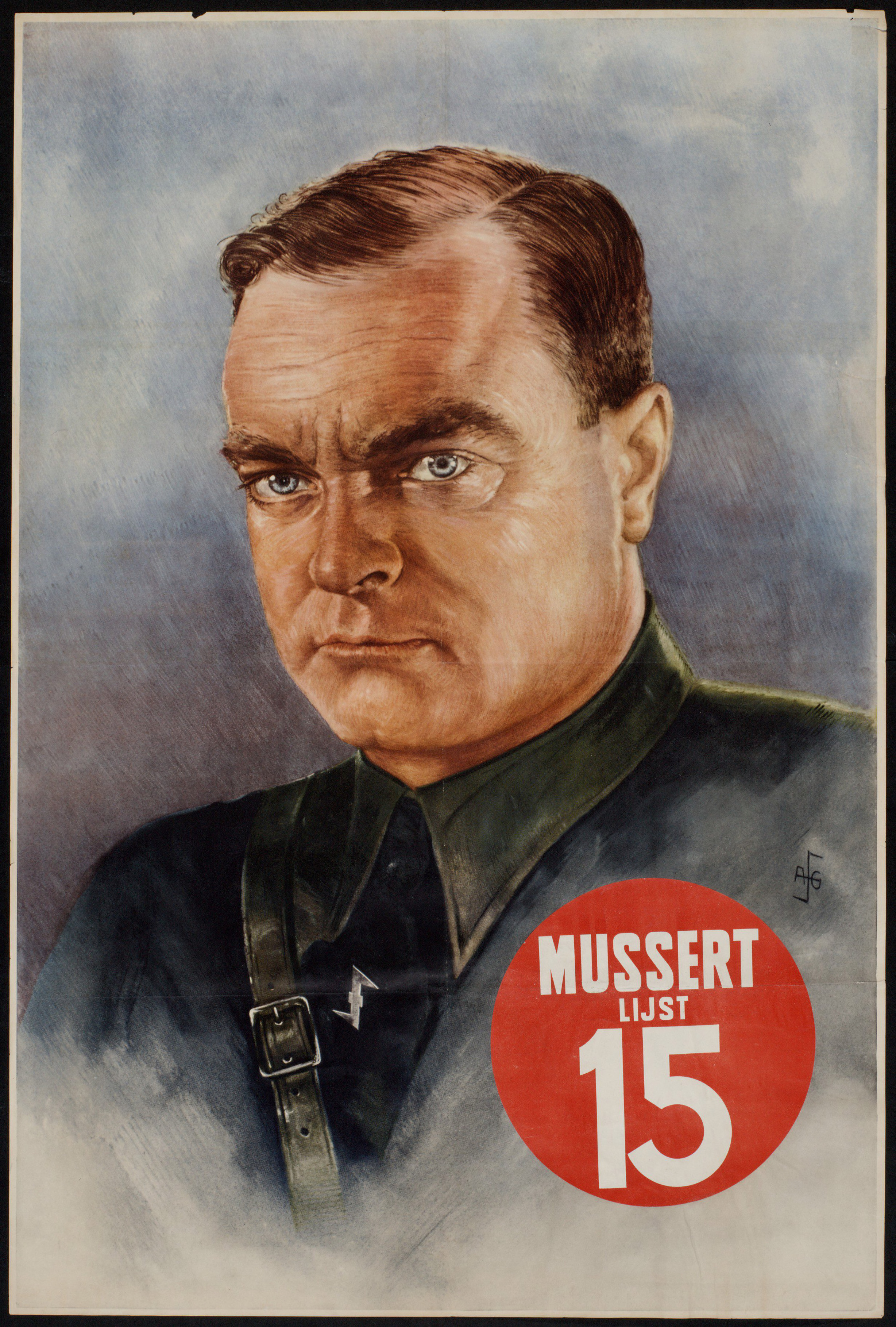 Verkiezingsposter Mussert uit 1939