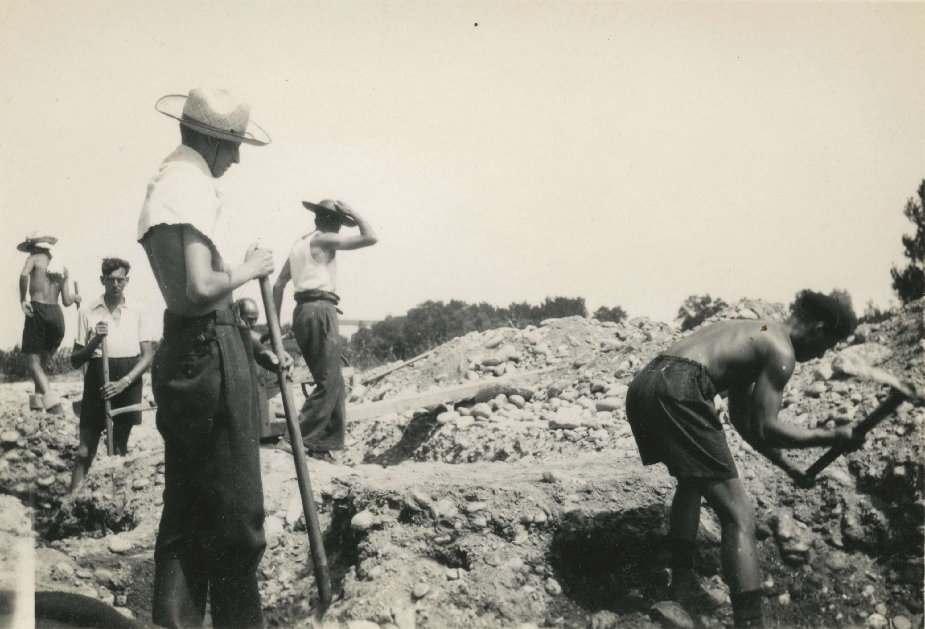 Foto gemaakt in Kamp Gurs door Hugo Seelig