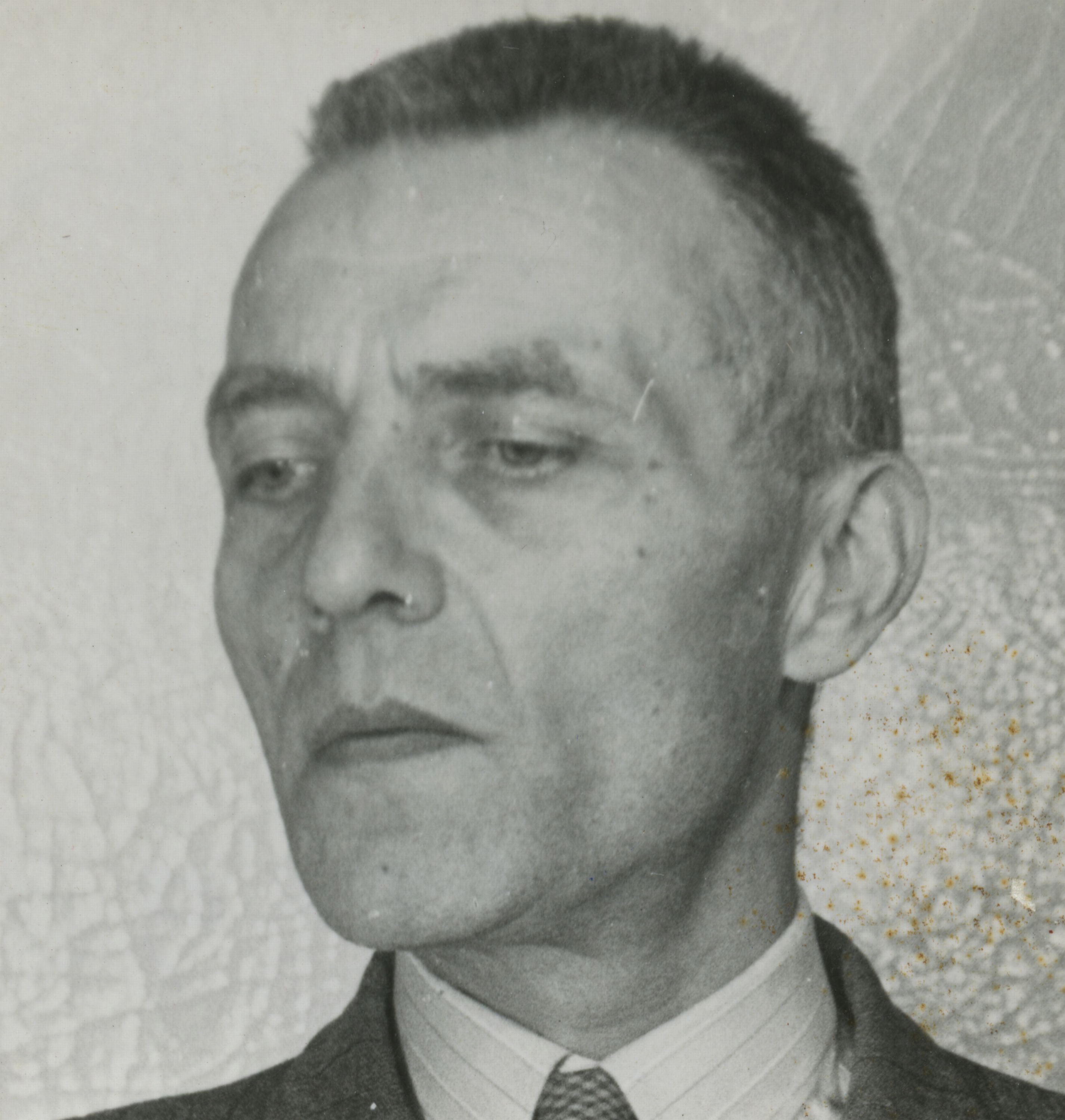 Petrus vlak na zijn arrestatie in april 1945.