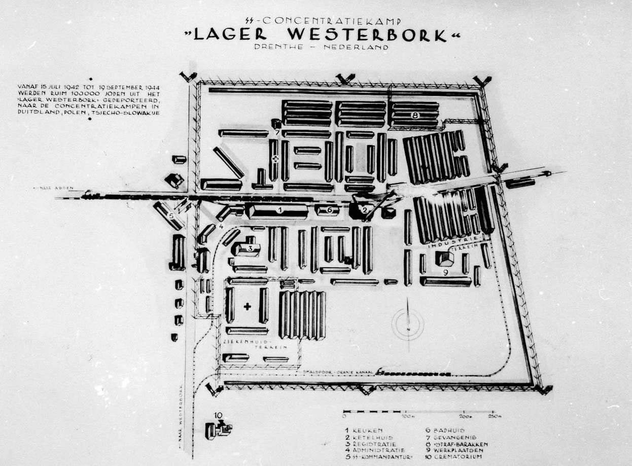 Plattegrond van Westerbork