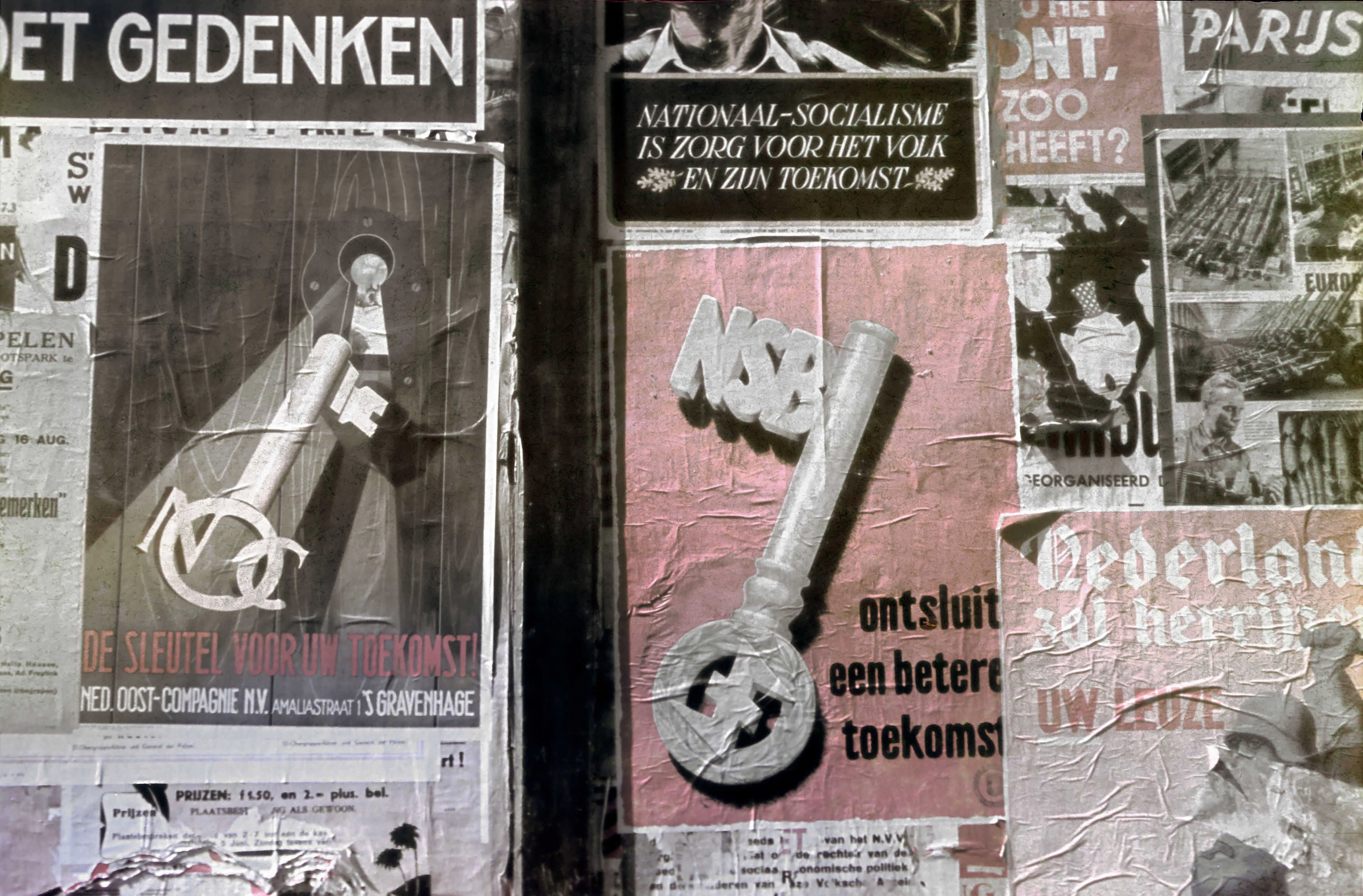 Propagandaposter voor de NSB uit augustus 1943