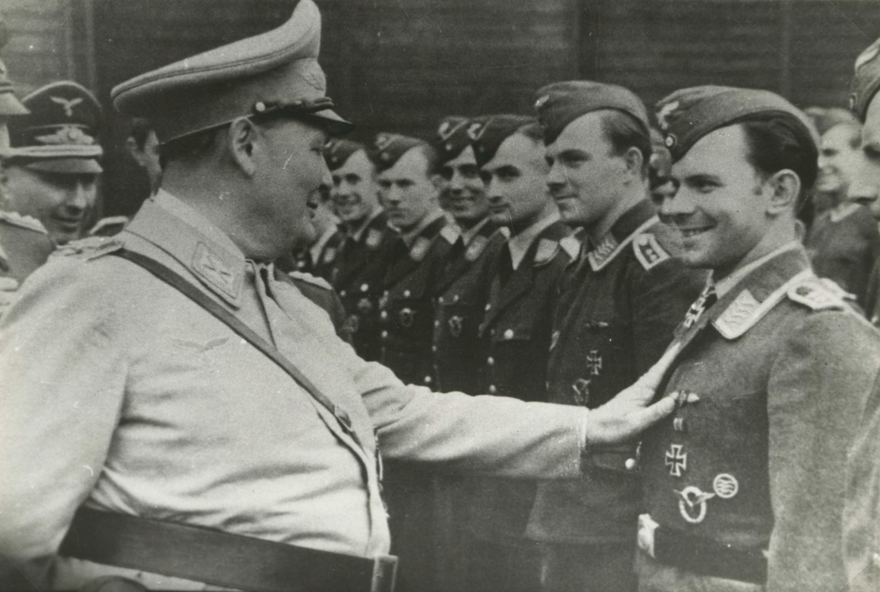 Herman Göring kwam op 24 oktober 1943 op bezoek in Fliegerhorst Deelen
