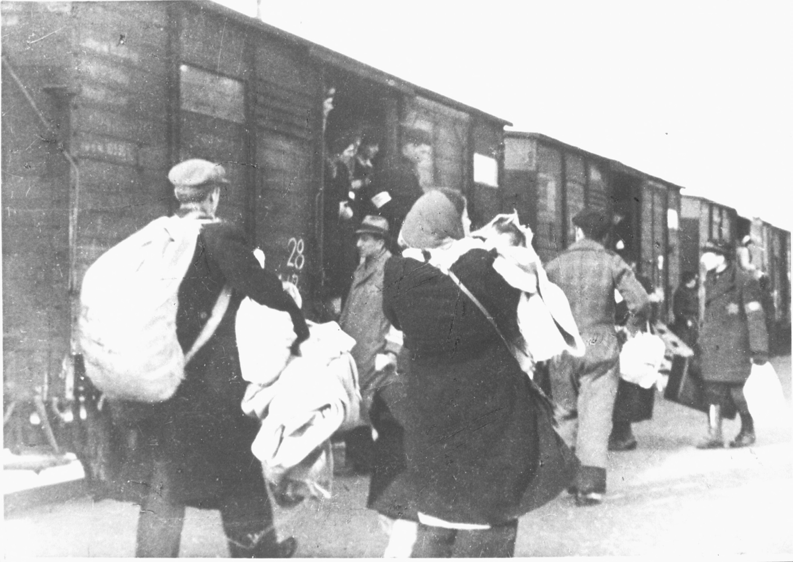 Still uit de Westerbork film van Rudolf Breslauer, gefilmd op 19 mei 1944.