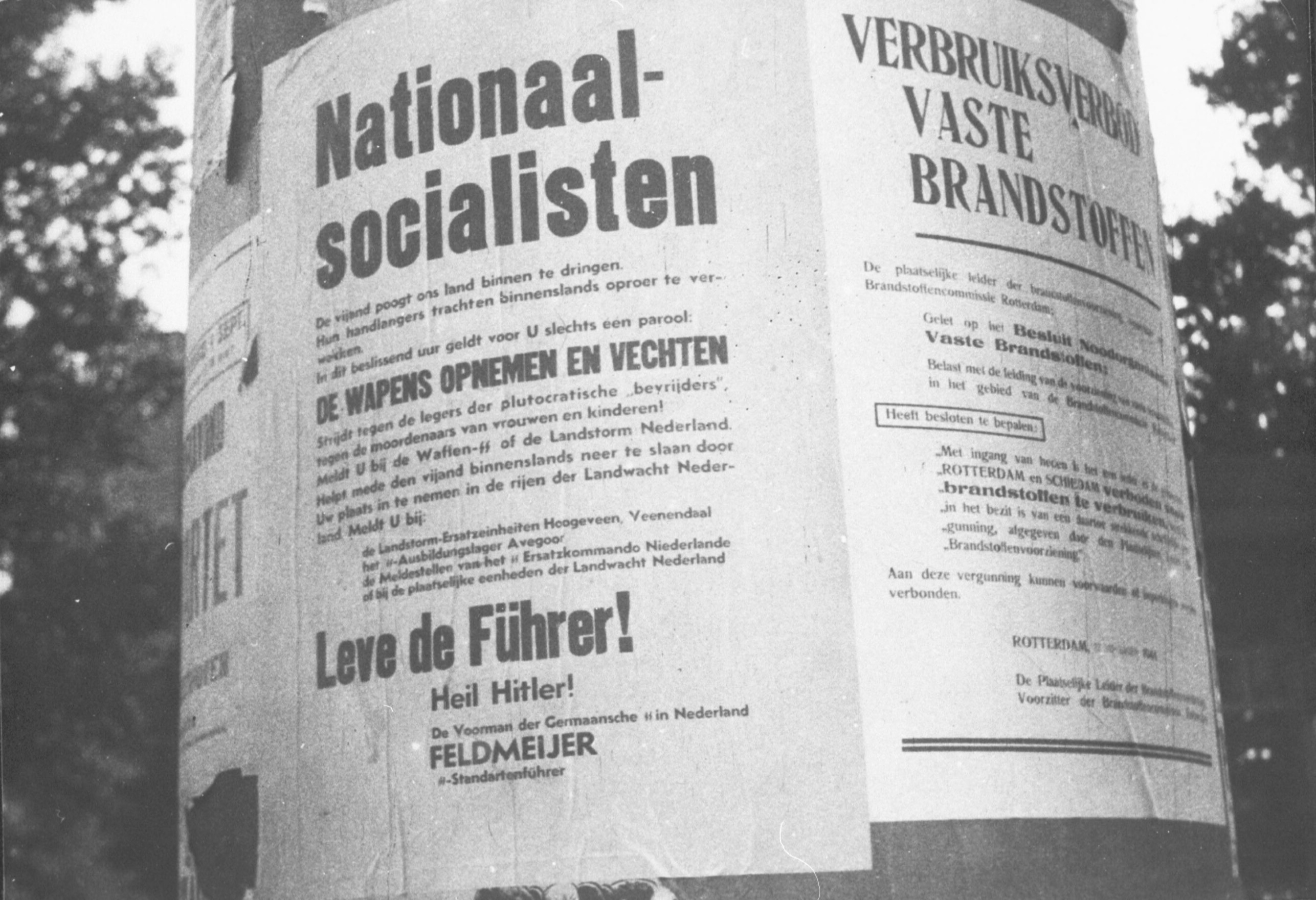 Oproep tot NSB'ers na Dolle Dinsdag.