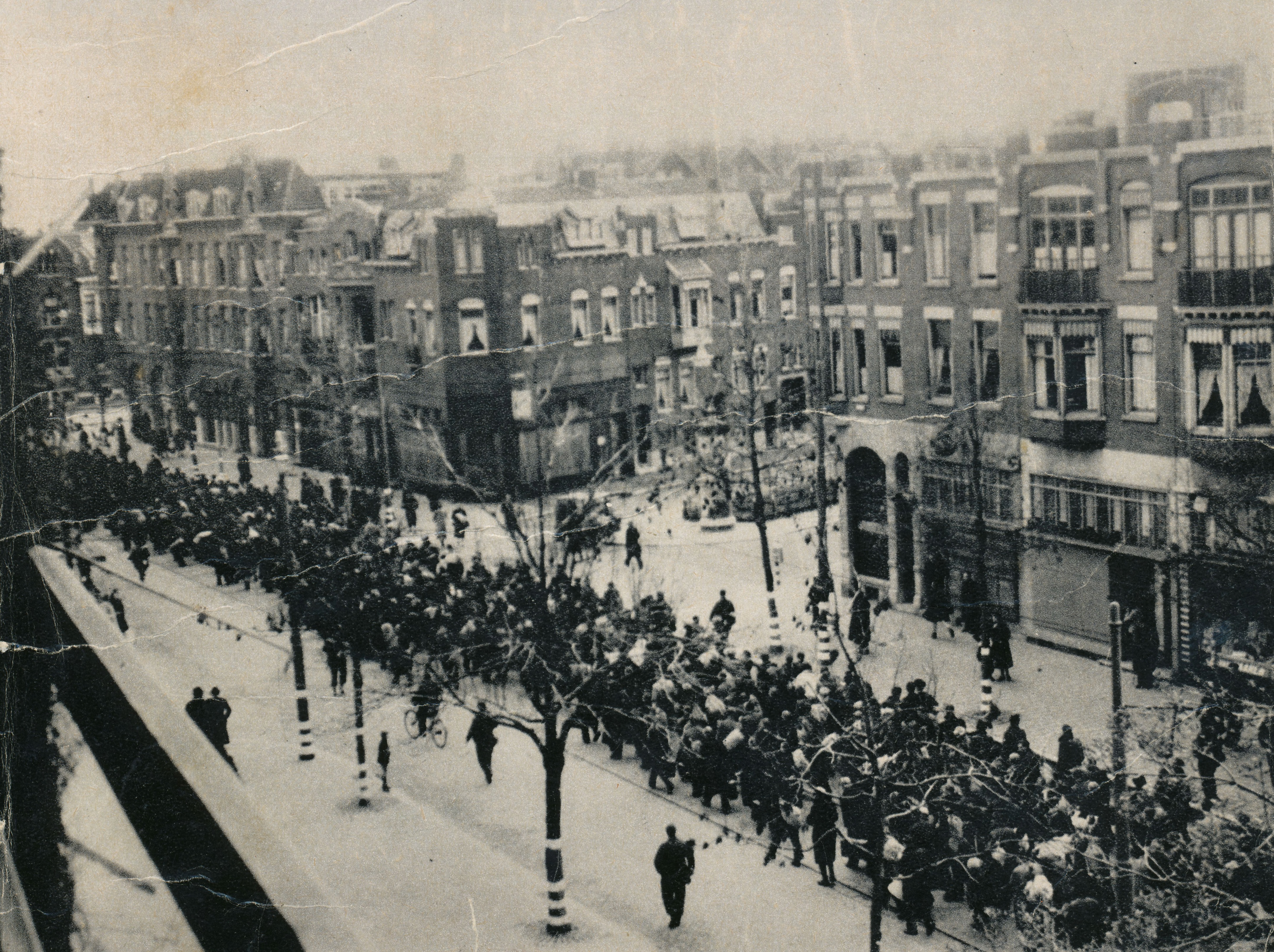 Foto van de Razzia van Rotterdam op 10 en 11 november 1944