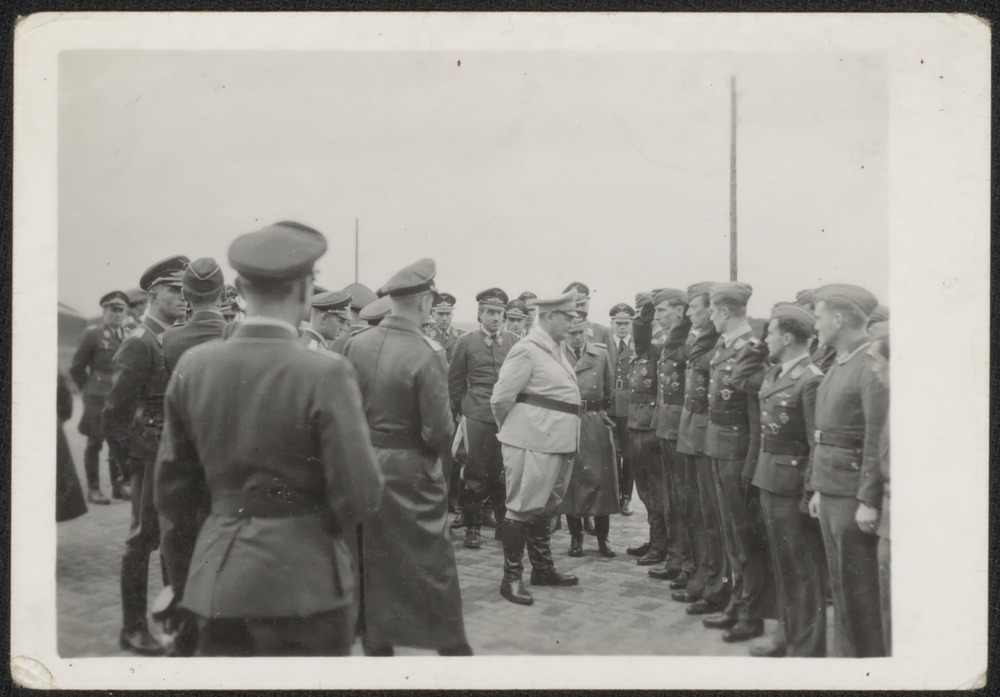 Herman Göring kwam op 24 oktober 1943 op bezoek in Fliegerhorst Deelen