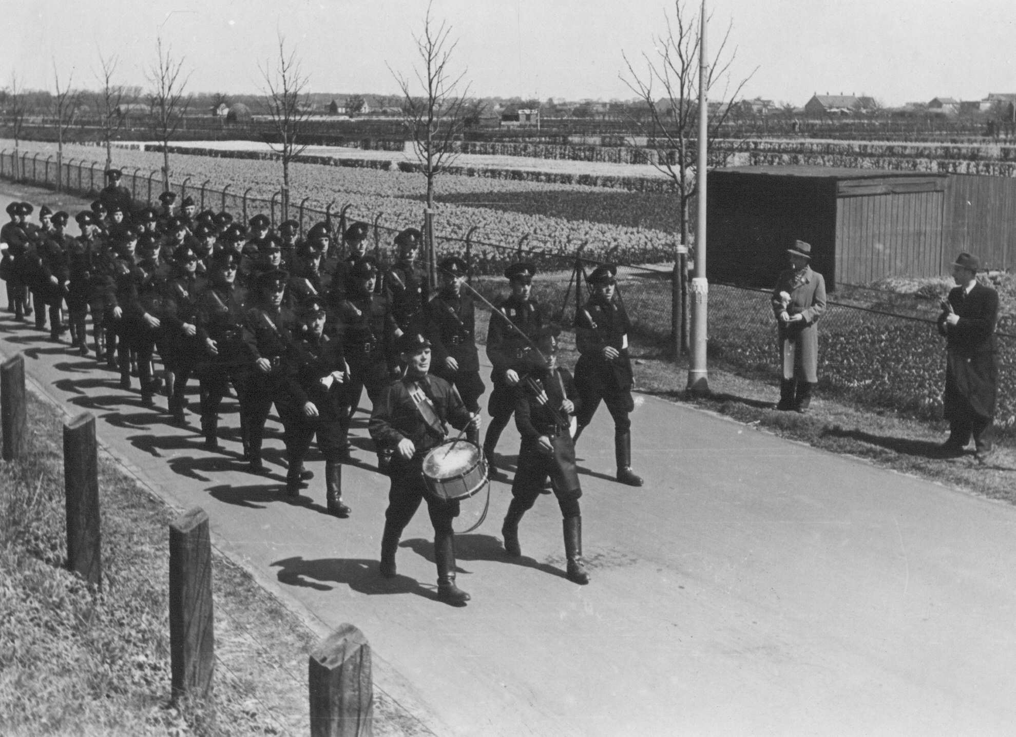 De Nijmeegse afdeling van de WA in 1940.