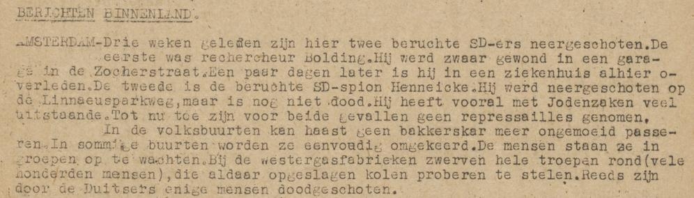 Vrĳheid: bulletin voor Amsterdam en omgeving, 27 december 1944