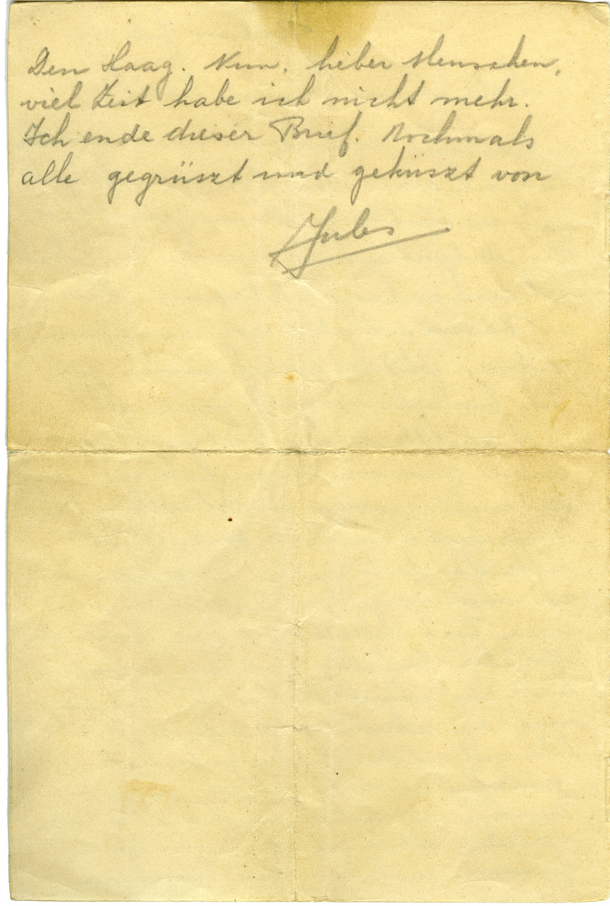 Brief Jules Schelvis uit Radom