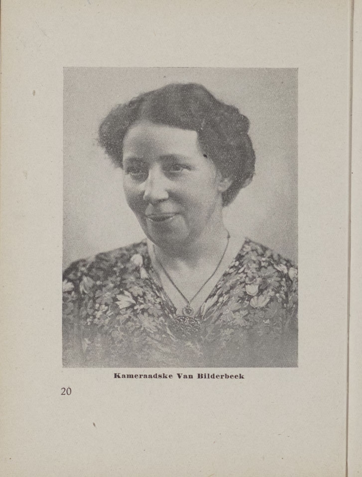 Portret van Stien in een NSB brochure uit 1942.