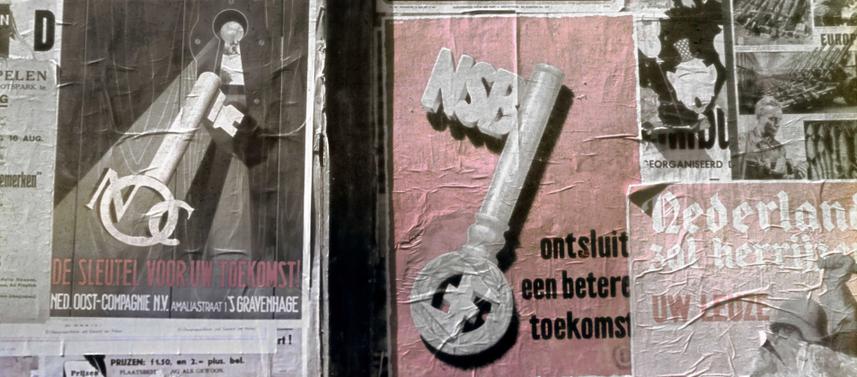 Propagandaposter voor de NSB uit augustus 1943