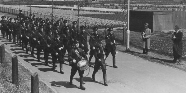 De Nijmeegse afdeling van de WA in 1940.